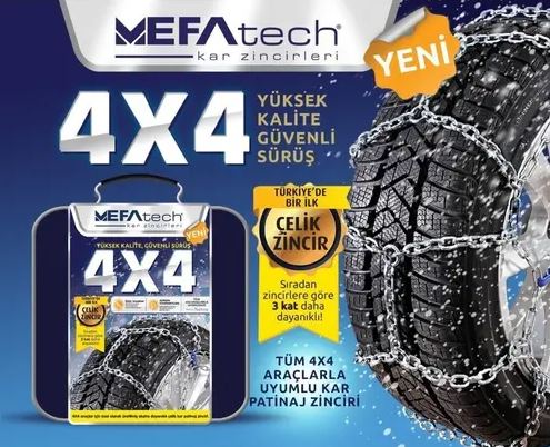 Mefatech 225/55R16 Grup:1040 Takmatik 4x4 Kar Zinciri