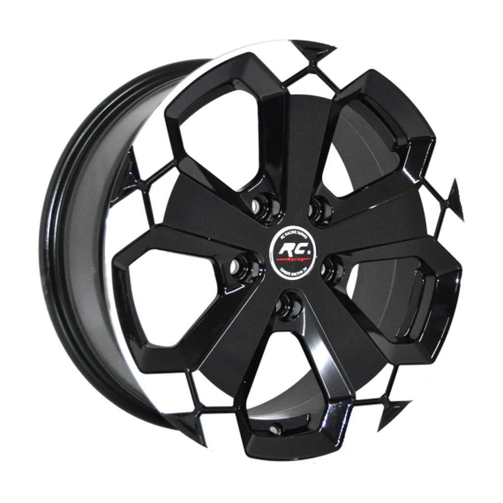LJA-DX427-03 6,5x16" 4x108 ET32 67,1 Black Lip Polished Jant